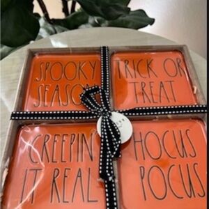 Rae Dunn Halloween Coasters